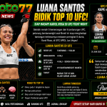 Luana Santos siap menghadapi Karol Rosa pada UFC Fight Night dan membidik posisi 10 besar ranking bantamweight wanita UFC