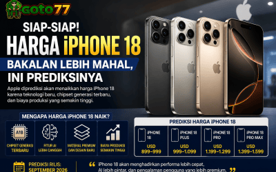 Harga iPhone 18 diprediksi naik karena chipset terbaru, fitur AI canggih, dan biaya produksi yang lebih tinggi