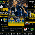 Japan vs Sweden 1-1 Daizen Maeda dan Anthony Elanga membawa Jepang dan Swedia lolos ke babak 32 besar Piala Dunia FIFA 2026