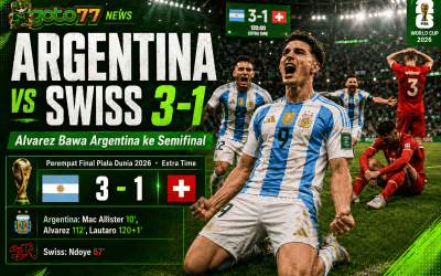 Argentina vs Swiss 3-1 di perempat final Piala Dunia 2026
