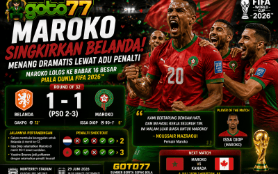 GOTO77 - Issa Diop membawa Maroko menyingkirkan Belanda melalui adu penalti pada babak 32 besar Piala Dunia FIFA 2026