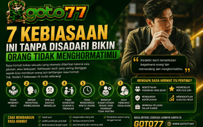 7 Kebiasaan yang Membuat Orang Tidak Menghormatimu | GOTO77