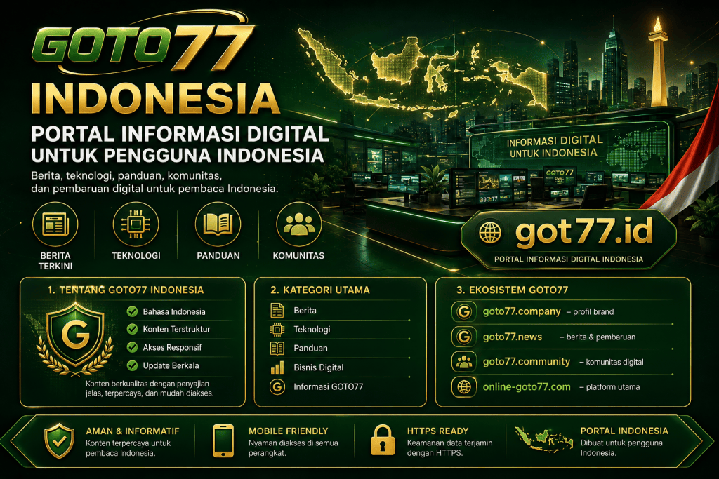 GOTO77 Indonesia: Portal Informasi Digital untuk Pengguna Indonesia