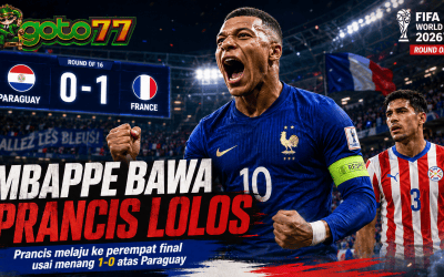 Mbappe bawa Prancis lolos setelah menang 1-0 atas Paraguay di Piala Dunia 2026