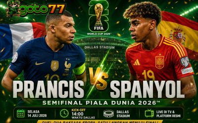 Prancis vs Spanyol semifinal Piala Dunia 2026 di Dallas Stadium